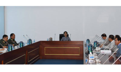 အမ်ိဳးသားျပန္လည္သင့္ျမတ္ေရးႏွင့္ ၿငိမ္းခ်မ္းေရးဗဟိုဌာန အစည္း အေ၀း ၁/၂၀၁၇ က်င္းပစဥ္(ဓာတ္ပုံ- Myanmar State Counsellor Office)