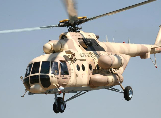 Mil Mi-17 ရဟတ္ယာဥ္အား ေတြ႕ရစဥ္ (ဓာတ္ပံု-အင္တာနက္)