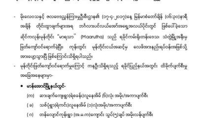 ပ်က္စီးဆံုး႐ႈံးမႈ စာရင္းထုတ္ျပန္ခ်က္အားေတြ႔ရစဥ္ (ဓာတ္ပံု-- Prof Win Myat Aye)