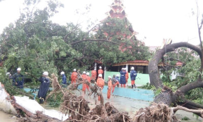 မိုရာဝင္ေရာက္တိုက္ခိုက္ခဲ႔သည္႔အတြက္ ပ်က္စီးဆံုး႐ႈံးမႈတခ်ဳိ႕အားေတြ႔ရစဥ္ (ဓာတ္ပံု-- MOI)