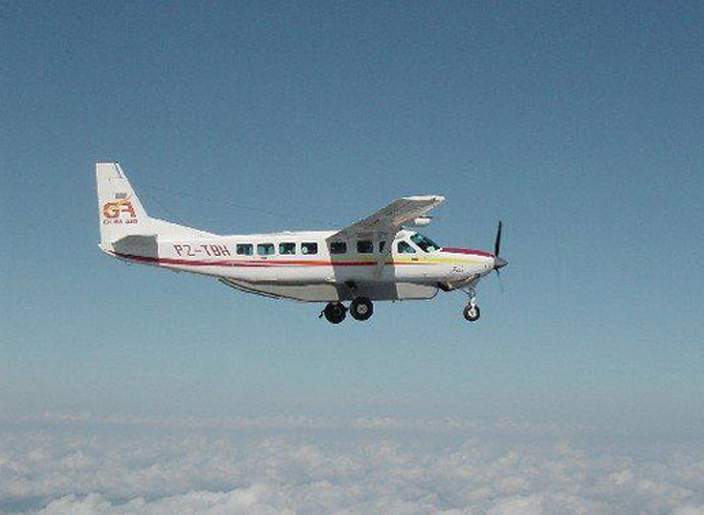 Cessna 208 အမ်ိဳးအစား ေလယာဥ္ တစ္စင္း အား ျမင္ေတြ႕ရစဥ္(ဓာတ္ပံု-အင္တာနက္)
