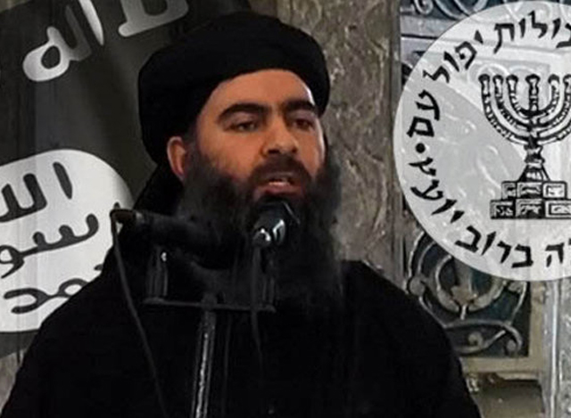 IS စစ္ေသြးၾကြေခါင္းေဆာင္ Abu Bakr al-Baghdadi အားေတြ႕ရစဥ္ (ဓါတ္ပံု-အင္တာနက္)