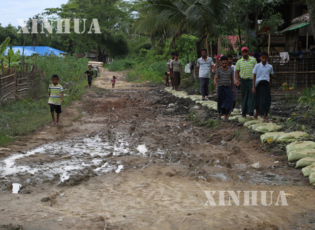 ဘူးသီးေတာင္ၿမိဳ႕နယ္အတြင္း ေတာင္ဘဇာေက်းရြာအနီး လမ္းတစ္ခုကို ေတြ႔ရစဥ္ (ဆင္ဟြာ)