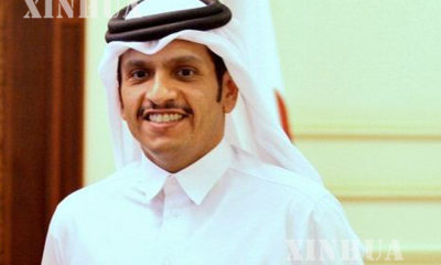 ကာတာႏိုင္ငံျခားေရးဝန္ႀကီး Sheikh Mohammed bin Abdulrahman Al-Thani အားေတြ႕ရစဥ္ (ဆင္ဟြာ)