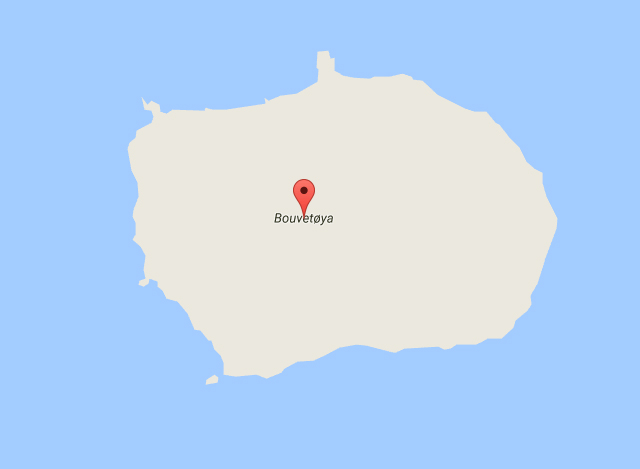 ငလ်င္ လႈပ္ခတ္ခဲ့သည့္ အႏၱာတိကတိုက္ Bouvet ကၽြန္း အား ျမင္ေတြ႕ရစဥ္(ဓာတ္ပံု-google maps)