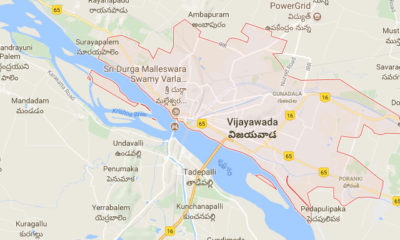 သေဘၤာ တိမ္းေမွာက္မႈ ျဖစ္ပြား ခဲ့သည့္ Andhra ျပည္နယ္ Vijayawada ေဒသ ရွိ Krishna ျမစ္ အား ျမင္ေတြ႕ရစဥ္(ဓာတ္ပံု-google maps)