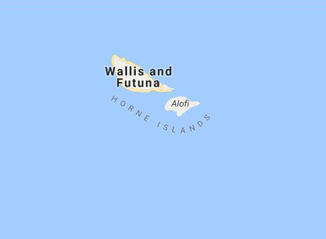 ေတာင္ပစိဖိတ္ သမုဒၵရာ အတြင္းရွိ Wallis and Futuna ကၽြန္းစု အား ျမင္ေတြ႕ရစဥ္(ဓာတ္ပံု-google maps)