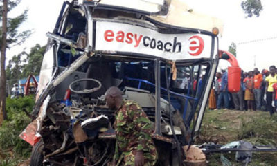 Nakuru-Eldoret အေဝးေျပးလမ္းမေပၚတြင္ ၂၀၁၆ ခုႏွစ္က ျဖစ္ပြားခဲ့သည့္ ယာဥ္တိုက္မႈ တစ္ခုအား ေတြ႕ရစဥ္ (ဓာတ္ပံု-အင္တာနက္)