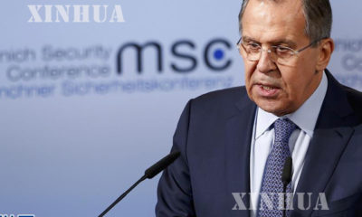 ႐ုရွား ႏိုင္ငံ ႏိုင္ငံျခားေရး ဝန္ႀကီး Sergey Lavrov အား ျမင္ေတြ႕ရစဥ္(ဆင္ဟြာ)