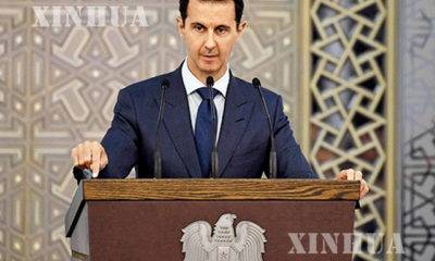 ဆီးရီးယား ႏုိင္ငံ သမၼတ Bashar al-Assad အား ျမင္ေတြ႕ရစဥ္(ဆင္ဟြာ)