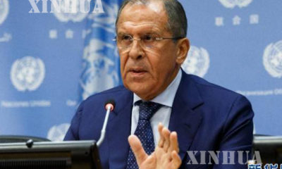 ႐ုရွား ႏိုင္ငံ ႏုိင္ငံျခားေရး ဝန္ႀကီး Sergey Lavrov အား ျမင္ေတြ႕ရစဥ္(ဆင္ဟြာ)