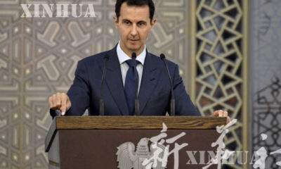 ဆီးရီးယား ႏုိင္ငံ သမၼတ Bashar al-Assad အား ျမင္ေတြ႕ရစဥ္(ဆင္ဟြာ)