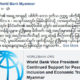ကမာၻ ့ဘဏ္၏ အမွတ္အသားအား ေတြ ့ရစဥ္(ဓာတ္ပုံ- World Bank Myanmar)