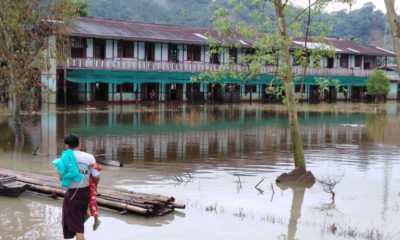 တနသၤာရီတိုင္းအတြင္းရွိ ေရ၀င္ေနေသာ ေက်ာင္းမ်ားအားေတြ႔ရစဥ္(MOI)