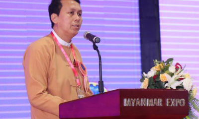 ရန္ကုန္တုိင္းေဒသႀကီး အစိုးရအဖြဲ႔ ဝန္ႀကီးခ်ဳပ္ဦးၿဖိဳးမင္းသိန္းအားေတြ႔ရစဥ္ (ဓာတ္ပံု-- YRG)