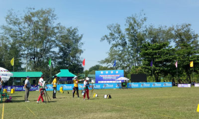 ျမားပစ္ယွဥ္ၿပိဳင္ေနစဥ္ (ဓာတ္ပံု--Myanmar Archery Federation)