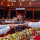 သီရိလကၤာႏိုင္ငံ Mahinda Rajapakse အား ဝန္ႀကီးခ်ဳပ္သစ္အျဖစ္ ခန္႔အပ္ျခင္း အခမ္းအနားတြင္ ေတြ႕ရစဥ္ (ဓာတ္ပံု-အင္တာနက္)