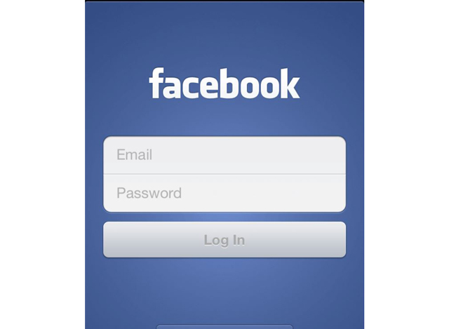 Facebook ကို ဖုန္းျဖင္႔ ေလာ႔အင္ဝင္ သည္႔ application အားေတြ႔ရစဥ္ (ဓာတ္ပံု--အင္တာနက္)