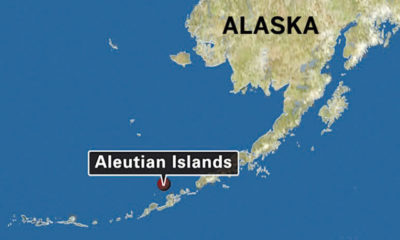 ငလ်င္လႈပ္ခတ္သြားေသာ အလက္စကာျပည္နယ္ Aleutian ကြ်န္းမ်ားအားေတြ ့ရစဥ္(ဓာတ္ပံု-အင္တာနက္)