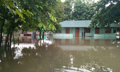 ေက်ာင္းအတြင္းေရဝင္ေရာက္မႈအားေတြ႔ရစဥ္ (ဓာတ္ပံု--MOI)