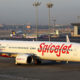 Spicejet ေလေၾကာင္းလိုင္းမွ ေလယာဥ္တစ္စင္းအား ေတြ႕ရစဥ္ (ဓာတ္ပံု-အင္တာနက္)