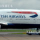 ၿဗိတိသွ်ေလေၾကာင္းလိုင္း (British Airways) မွ ေလယာဥ္ တစ္စင္းအား ေတြ႕ရစဥ္ (ဆင္ဟြာ)