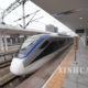 တရုတ္ႏုိင္ငံ Changsha ဘူတာရံုတြင္ ရပ္နားထားေသာက်ည္ဆံရထားတစ္စင္းအားေတြ ့ရစဥ္ ေတြ ့ရစဥ္(ဆင္ဟြာ)