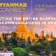 Myanmar Connect 2019 ေၾကာ္ျငာအားေတြ႔ရစဥ္ (ဓာတ္ပံု-- Myanmar Connect 2019)