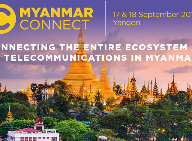 Myanmar Connect 2019 ေၾကာ္ျငာအားေတြ႔ရစဥ္ (ဓာတ္ပံု-- Myanmar Connect 2019)