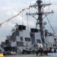 အေမရိကန္ႏုိင္ငံ၏ ဖ်က္သေဘၤာ USS Ramage အားေတြ ့ရစဥ္(ဆင္ဟြာ)