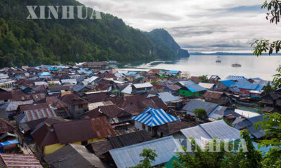 အင်ဒိုနီးရှားနိုင်ငံ၌ စက်တင်ဘာ ၂၆ရက်တွင် ငလျင်လှုပ်ခတ်မှုဖြစ်ပွားခဲ့သော Maluku ပြည်နယ်အားတွေ ့ရစဉ်(ဆင်ဟွာ)