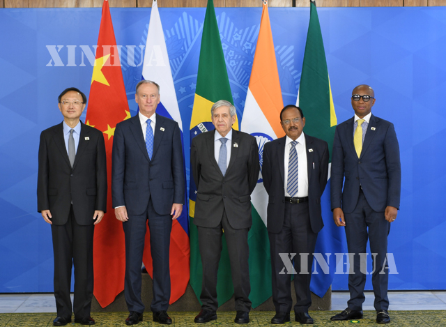 ယန်ကျဲ့ချီ မှ ၉ ကြိမ်မြောက် BRICS နိုင်ငံများ လုံခြုံရေး လုပ်ငန်း ဆိုင်ရာ အဆင့်မြင့် ကိုယ်စားလှယ် အဖွဲ့ အစည်းအဝေး တက်ရောက်ခဲ့စဉ်(ဆင်ဟွာ)