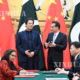 တရုတ်နိုင်ငံ ဝန်ကြီးချုပ် လီခဲ့ချန်နှင့် ပါကစ္စတန်နိုင်ငံ ဝန်ကြီးချုပ် Imran Khan တွေ့ဆုံဆွေးနွေး စဉ် (ဆင်ဟွာ)
