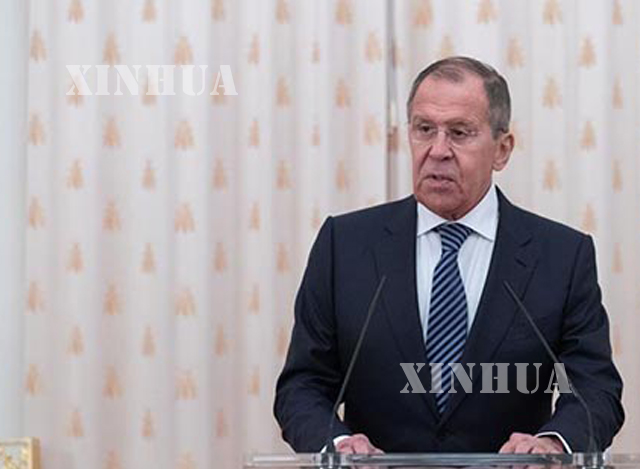 ရုရှားနိုင်ငံခြားရေးဝန်ကြီး Sergey Lavrov အား တွေ့ရစဉ် (ဆင်ဟွာ)