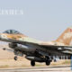 အမေရိကန်နိုင်ငံထုတ် F-16 ဂျက်တိုက်လေယာဉ်တစ်စင်းအား တွေ့ရစဉ်(ဆင်ဟွာ)