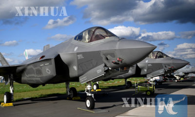 အမေရိကန်နိုင်ငံ လော့ဒ်ဟီမာတင်ကုမ္ပဏီမှ ထုတ်လုပ်သည့် F-35 တိုက်လေယာဉ်များအားတွေ့ရစဉ်(ဆင်ဟွာ)