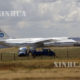 ရုရှားနိုင်ငံထုတ် S-400 လေကြောင်းရန်ကာကွယ်ရေးစနစ် အစိတ်အပိုင်းများ လေယာဉ်ဖြင့် တူရကီနိုင်ငံသို့ ရောက်ရှိလာစဉ်(ဆင်ဟွာ)
