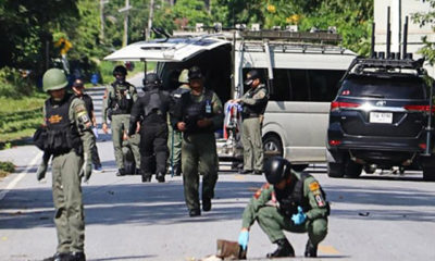 ထိုင်းနိုင်ငံ တောင်ပိုင်းတွင် လုံခြုံရေးတပ်ဖွဲ့ဝင်များအား တွေ့ရစဉ် (ဓာတ်ပုံ-အင်တာနက်)