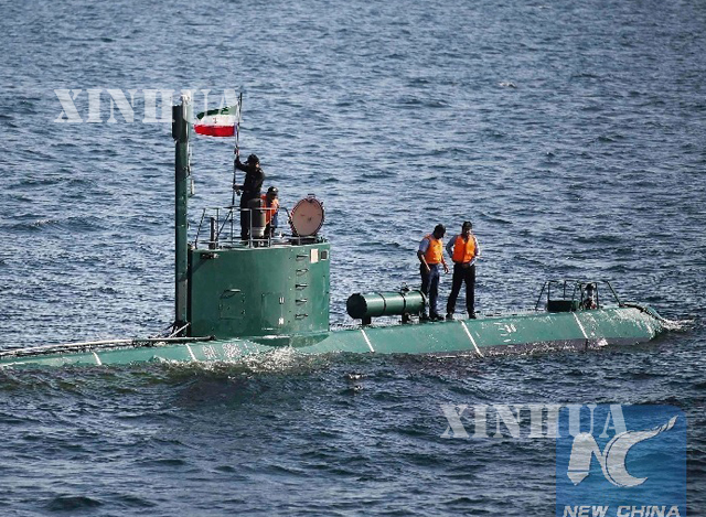 အီရန် နိုင်ငံ ရေငုတ် သင်္ဘော တစ်စင်းအား တွေ့ရစဉ်(ဆင်ဟွာ)