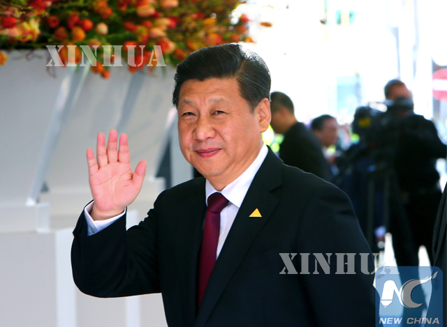 တရုတ် နိုင်ငံ သမ္မတ ရှီကျင့်ဖိန်အား တွေ့ရစဉ်(ဆင်ဟွာ)