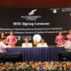 ကုန်သည်စက်မှုအသင်းချုပ်နှင့် မြန်မာနိုင်ငံကွန်ပျူတာအသင်းချုပ်တို့ နားလည်မှုစာချွန်လွှာလက်မှတ်ရေးထိုးစဉ် (ဓာတ်ပုံ-- UMFCCI)
