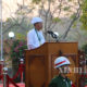 ဒုတိယ သမ္မတ ဦးမြင့်ဆွေက သမ္မတ၏ သဝဏ်လွှာအား ဖတ်ကြားနေစဉ်( ဆင်ဟွာ)