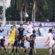 မြန်မာ့လက်ရွေးစင်ဘောလုံးအသင်းယှဉ်ပြိုင်ကစားနေစဉ် (ဓာတ်ပုံ-- MFF)