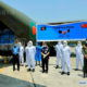 တရုတ်နိုင်ငံမှ ကူညီထောက်ပံ့သည့် COVID-19 ကာကွယ်ရေးပစ္စည်းများ ဘင်္ဂလားဒေ့ရှ်နိုင်ငံသို့ ရောက်ရှိလာစဉ်(ဆင်ဟွာ)
