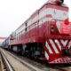 တရုတ်-ဥရောပ ကုန်တင်ရထားတစ်စင်းအား တွေ့ရစဉ် (ဆင်ဟွာ)