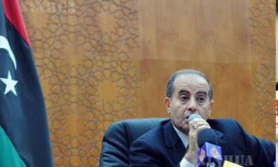 လစ်ဗျားနိုင်ငံဝန်ကြီးချုပ်ဟောင်း မာမွတ်ဂျီဘရီလ် အားတွေ့ရစဉ်(ဆင်ဟွာ)