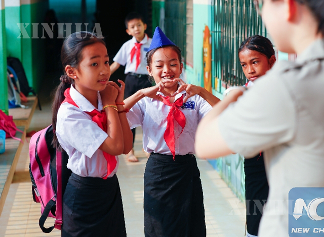 ၂၀၁၉ ခုနှစ်က လာအိုနိုင်ငံရှိ မူလတန်းကျောင်းသားများ ကျောင်းတက်နေသည့်မြင်ကွင်းများ ကို တွေ့ရစဉ်(ဆင်ဟွာ)