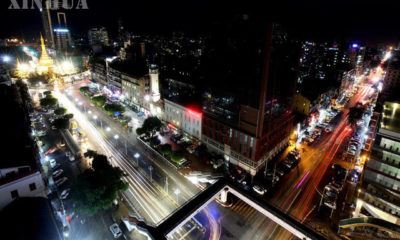 ရန်ကုန်မြို့လယ်အား ညဘက်တွင် တွေ့မြင်ရစဉ်(ဆင်ဟွာ)