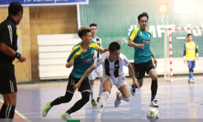 မြန်မာ့လက်ရွေးစင် ဖူဆယ်အသင်းယှဉ်ပြိုင်ကစားနေစဉ် (ဓာတ်ပုံ--MFF Futsal)