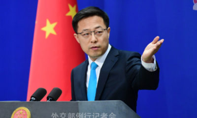 တရုတ်နိုင်ငံ နိုင်ငံခြားရေးဝန်ကြီးဌာန ပြောရေးဆိုခွင့်ရှိသူ ကျောက်လိကျန်းအား ဇွန် ၁ ရက် ပုံမှန်သတင်းစာရှင်းလင်းပွဲတွင် တွေ့ရစဉ် (ဓါတ်ပုံ- တရုတ်နိုင်ငံ နိုင်ငံခြားရေးဝန်ကြီးဌာန ဝဘ်ဆိုက်)